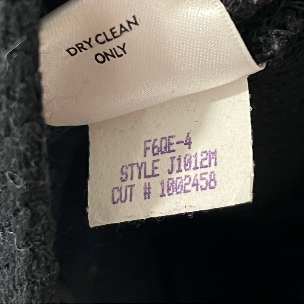 Eileen Fisher Black Virgin Wool V-Neck Coat XL ($500) - Picture 5 of 5